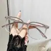 Montura de gafas para miopía con filtro de luz azul cara lisa adelgazante montura grande estilo coreano femenino estudiante celebridad de internet montura de gafas para miopía terminadas para hombre