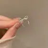 Anillo de Lazo para Mujer, Líneas Geométricas Simples, Anillo Abierto Versátil Apilable, Anillo de Dedo Índice de Moda Estilo Ins