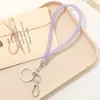 Novo Pingente de Chaveiro Corrente Curta de Rede Pingente de Corrente Moda e Versátil Europeu Antifurto Cordão para Celular Corda Antiperda