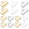 Chapado en Oro Real de 18K Grueso Color Blanco Plateado Dorado Conservador de Color Sencillo Brillante Pieza de Conexión Colgante Colgante DIY Accesorios de Joyería para Pulsera