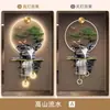 Yingke Pino Lujo Ligero Agua Corriente de Alta Montaña Estéreo de Entrada Luz LED Pintura Colgante Pintura Decorativa Pasillo Pasillo Murales Artísticos
