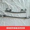 Cuerda de Amarre para Equipaje de Doble Fila con Gancho, Cuerda Elástica con Gancho, Banda Elástica de Goma de Alta Elasticidad de 8 mm para Apretar Carga