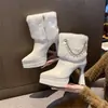 2026 Nuevas Botas de Moda Versátiles Dulces de Tacón Alto Calzado para Mujer Botines de Otoño/Invierno Botas de Nieve para Mujer Botines de Tacón Grueso