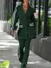 Ropa de mujer europea y americana 2026 sitio independiente de Amazon transfronterizo nueva moda casual patchwork a rayas traje profesional