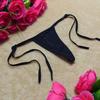 Calcinha Fio Dental T-Back Lingerie da Vida Real Alças Laterais Multicolorida Calcinha Erótica Sedutora com Entrepernas Abertas para Senhora