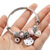 Pulsera Pandora con diseño de gato Sanrio KT de dibujos animados, gran oferta transfronteriza de Amazon, joyería al por mayor.