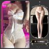 Ropa Interior Sexy Jinxiao, Pijamas Talla Grande, Pecho Pequeño, Camisón de Soporte de Acero Grande, Espalda Descubierta con Encaje Lazo de Tentación Qqny Mujeres