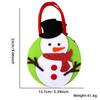 Bolsa de Regalo Navideña de Fieltro No Tejido Bolsa de Fieltro para Dulces de Regalo de Navidad para Niños Bolso de Mano de Calcetín Navideño de Alce de Dibujos Animados