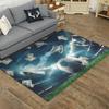 Alfombra para Sala de Estar de la Copa Mundial al por Mayor Transfronterizo Amazon Juego Deportivo Dormitorio Manta de Noche Tapete de Entrada