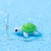 Miniaturas adorables de tortuguitas para microlandscapes, decoraciones de acuarios oceánicos, accesorios de bricolaje y adornos de resina