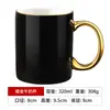 Caneca Personalizada com Logo Caneca de Hotel Cabo Simples Banhado a Ouro Caneca de Cerâmica Presente Lembrança Gravação e Impressão