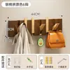 Perchero de pared con forma de tecla de piano de madera maciza, perchero de pared para dormitorio, entrada o detrás de la puerta principal, perchero para abrigos y sombreros sin necesidad de taladrar