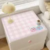 Bonita alfombrilla para mesita de noche, impermeable y a prueba de aceite, alfombrilla de mesa sin lavado, cubierta antipolvo para refrigerador, mantel para lavadora, alfombrilla protectora