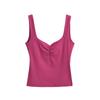 Chaleco plisado con cuello cuadrado sexy de Pure Spice Girls para mujer, novedad de verano 2024, prenda exterior ajustada sin espalda, top interior