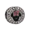 Panjia Nuevo Caliente Plata Strass Mickey Cuentas Cubo Accesorios para Joyería DIY Pulsera Pulsera