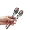 Cuchara de lingote de acero inoxidable SUS304, cuchara gruesa, cuchara doméstica, cuchara de comedor, cuchara de fondo plano, cuchara de alimentación para niños