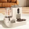 Comedero Automático para Gatos con Diseño Antiderrames con Fuente de Agua Dispensador de Comida para Mascotas para Gatos Perros Pequeños Medianos Grandes