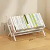 Estantería de escritorio, estante para discos, soporte para revistas y libros ilustrados de escritorio, estante de almacenamiento simple para libros de texto y materiales de estudiante