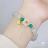 Pulsera de Flor de Cerezo Estilo Mismo de Xiaohongshu, Sensación de Lujo Ligero y Gama Alta, Nueva Pulsera de Cristal de Imitación, Joyería, Mejor Regalo de Cumpleaños para Amiga