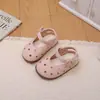 Sandálias de Praia Fechadas Respiráveis Antiderrapantes de Solado Macio Novas de Verão para Meninas Bebês e Crianças Pequenas, Sapatos de Couro Fofos para Bebês e Crianças Pequenas
