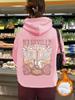 Sudadera con capucha y forro polar de manga larga para mujer, con bolsillo tipo canguro, talla europea transfronteriza, para otoño e invierno, con estampado NASHVILLE
