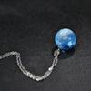Comercio Exterior Europeo y Americano Collar Cielo Azul y Nubes Blancas Resina Esférica Colgante de Joyería Nube del Cielo Aliexpress Cadena Wish