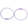 Anel de Aço Galvanizado Colorido Corda de Aço com Botão Chaveiro Giratório Chaveiro Keychain Material para Joias DIY Acessórios