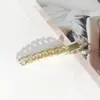 Estilo Coreano Cadena Metálica Simple Pinza de Pato Pinza para Flecos Cabello Suelto Lateral Todo Fósforo Moda Accesorios para el Cabello Estilo Frío