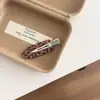 Versión Coreana del Nuevo Clip Adhesivo sin Costuras con Estampado de Leopardo para Mujeres con Flequillo Lateral, Pinza Versátil para Maquillaje, Pinza Texturizada para el Cabello, Accesorios para el Cabello