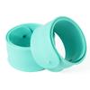 Fabricante profesional de pulseras de silicona. Círculos de silicona para dar palmaditas. Pulseras personalizadas. El efectivo se puede imprimir con el logotipo