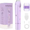 Depiladora Eléctrica Recargable Impermeable para Mujer, Depiladora de Doble Cabezal para Todo el Cuerpo, Maquinilla de Rasurar de Doble Uso Húmedo y Seco, Dispositivo de Eliminación de Vello Transfronterizo