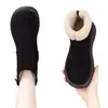 Botas de nieve para mujer de suela plana, nuevo estilo invierno 2026, caña corta, forradas de felpa, cálidas y con acolchado de algodón, suela suave, antideslizantes, botines