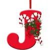 Adornos Nuevos Creativos de Letras Inglesas Transfronterizos Acrílico Plano Decoración para Árbol de Navidad Fiesta en Casa Regalo