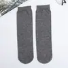 Meias masculinas 14G de algodão mercerizado fino no tubo pé-de-meia cor sólida resistentes ao desgaste anti-desbotamento meias masculinas business casual