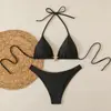 Nuevo Bikini Estilo Europeo y Americano Transfronterizo de Gama Alta Sexy Dos Piezas Traje de Baño Vacaciones Playa Conjunto de Bikini Aliexpress