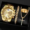 Relojes para Hombre Transfronterizos, Aleación de Lujo Ligero de Negocios, Moda Casual, Relojes de Cuarzo No Mecánicos, Relojes de Venta al por Mayor de Comercio Exterior de Fábrica
