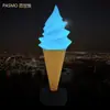 Modelo de Sorvete Molde de Simulação Comercial Suporte de Exibição Caixa de Luz Luminosa Cone de Exibição Placa Publicitária Sorvete Grande