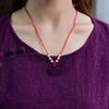 Collar Año del Conejo para Mujer, Colgante del Año del Zodiaco, Diseño de Lujo Ligero, Seguro y Confiable, Uso en Capas con Circonita