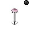 F136 Transversal Dente Interno Super Flash Zircônia Lábio Unha G23 Novos Brincos Unha Osso da Orelha Argola para Lábio Joia para Piercing