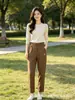 Calça de Algodão Lavado Difeiyang Nove Pontos/Cinco Pontos Algodão e Linho Casual Calça Mãe Shorts de Algodão para Caminhada na Jianghu