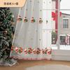 Cortinas con Atmósfera Americana Transfronteriza Cortinas Semi-Opacas Navidad Sala de Estar Dormitorio Cortinas Decorativas Terminadas Venta al por Mayor