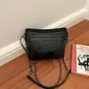 Bolso de mano de lujo ligero francés tipo cubo para mujer 2026 Otoño nueva llegada bolso de hombro único de retazos tejidos bolso cruzado para el trabajo
