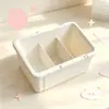 Caja de Almacenamiento Compartimentada de Escritorio para Oficina en Casa de Color Sólido, Caja de Clasificación y Organización de Artículos de Papelería Extensible Libremente
