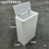 Tanque de Água Plástico Vertical Estreito com Tampa Articulada e Tampa Móvel Balde Quadrado para Armazenamento de Água Doméstica Cozinha Banheiro Balde para Manter Água de Aquário