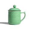 Kongshan Lluvia Nueva Creativa Celadón Longquan Horno Ge Taza Xiangyun Cerámica con Tapa Oficina Taza de Burbujas Taza de Regalo para Reuniones