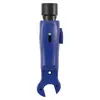 Ferramenta Descascador de Cabo Coaxial de Sete Camadas Azul RG6 RG59 Crimpador Descascadores Cortador, Descascador de Fio ABS, Ferramenta Descascador de Cabo Coaxial Universal para Cortador de Cabo de Rede