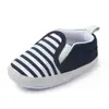 Primavera atacado de comércio exterior sapatos de moda listrados azul marinho para bebês e crianças pequenas sapatos de bebê sapatos infantis 0088