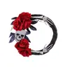 Jingchen Calavera de Halloween Rosa Roja Mano Fantasma Guirnalda Festival de Fantasmas Lugar de Fiesta Accesorios de Terror Círculo de Vid Rígida de Plástico