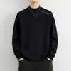 Dropshipping Transfronterizo Camiseta de Manga Larga para Hombre 2025 Nueva Camiseta Térmica de Cuello Medio Alto Sudadera Interior Engrosada para Hombre