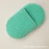 Esponja de limpeza manual com plug-in, esponja de furo grosso, incha ao molhar, algodão de limpeza facial, luva para dedo lavável, esponja para pó de lavar rosto